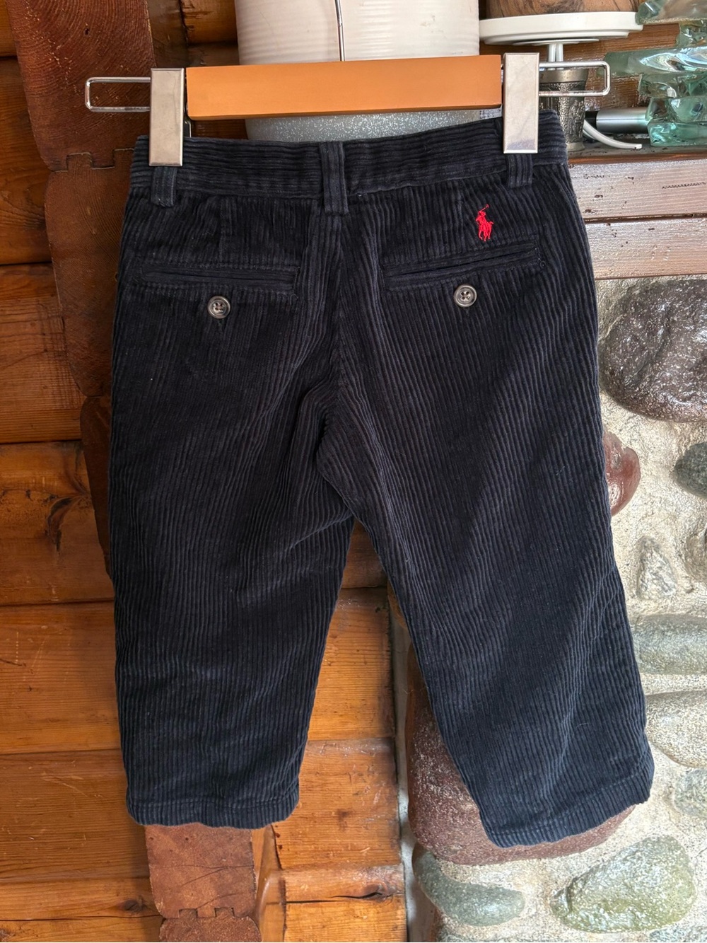 Polo Ralph Lauren Toddler Navy Corduroy Pants Red Pony 2/2T